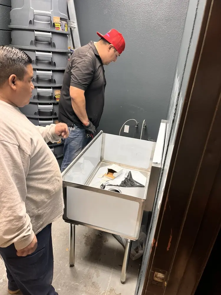 Commercial plumbing and sink installation in Wolf Trap